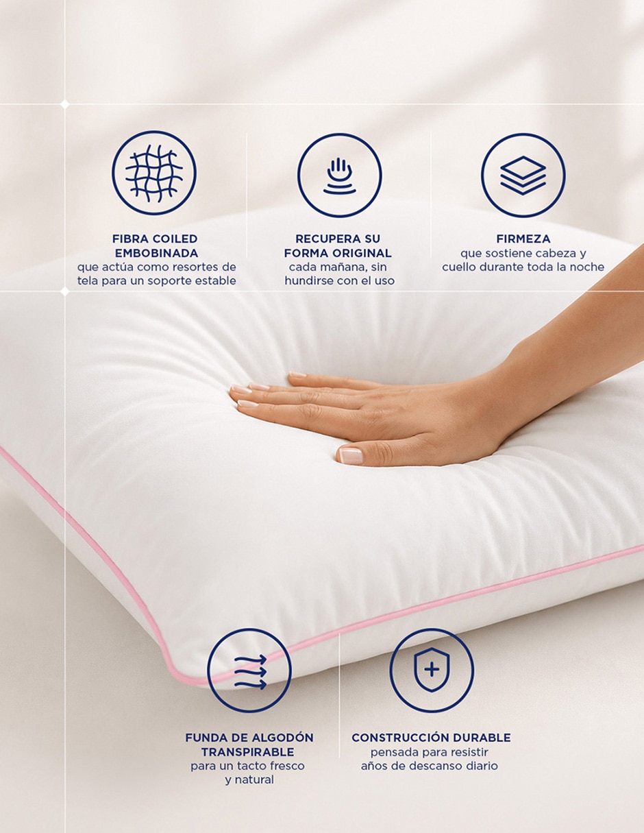 Almohada Coiled Comfort firmeza media