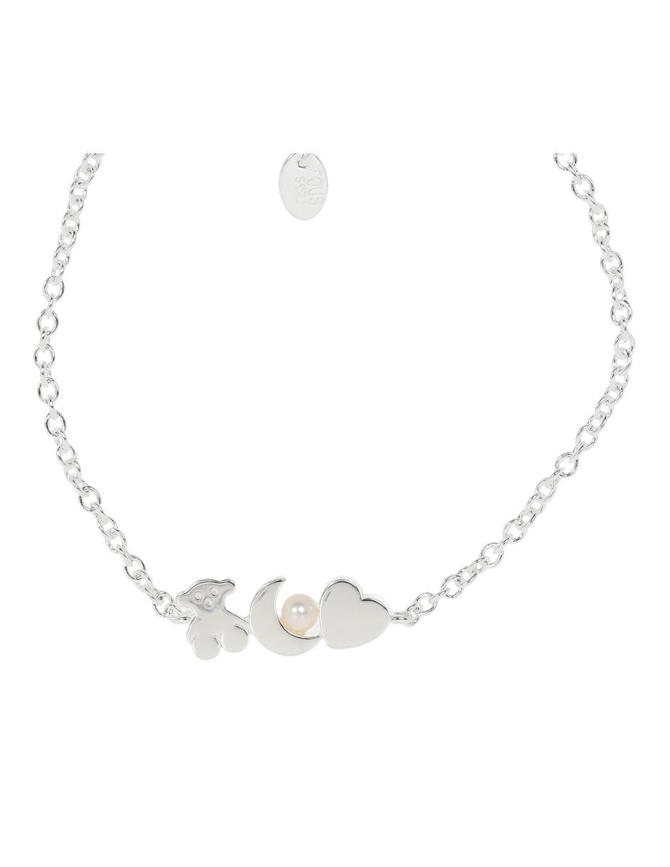 Brazalete de plata P 925 Nocturne con acabado liso
