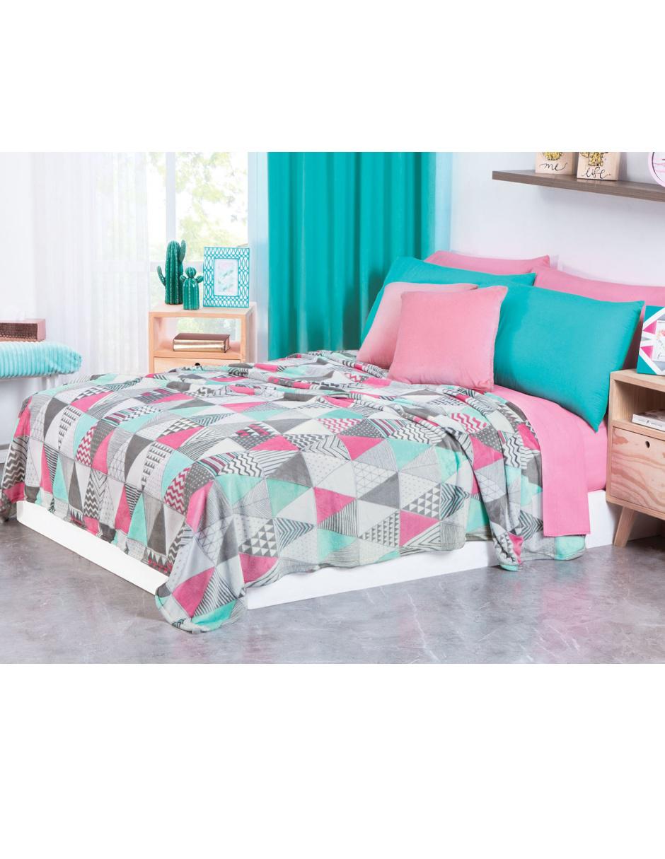 Cobertor estampado geométrico