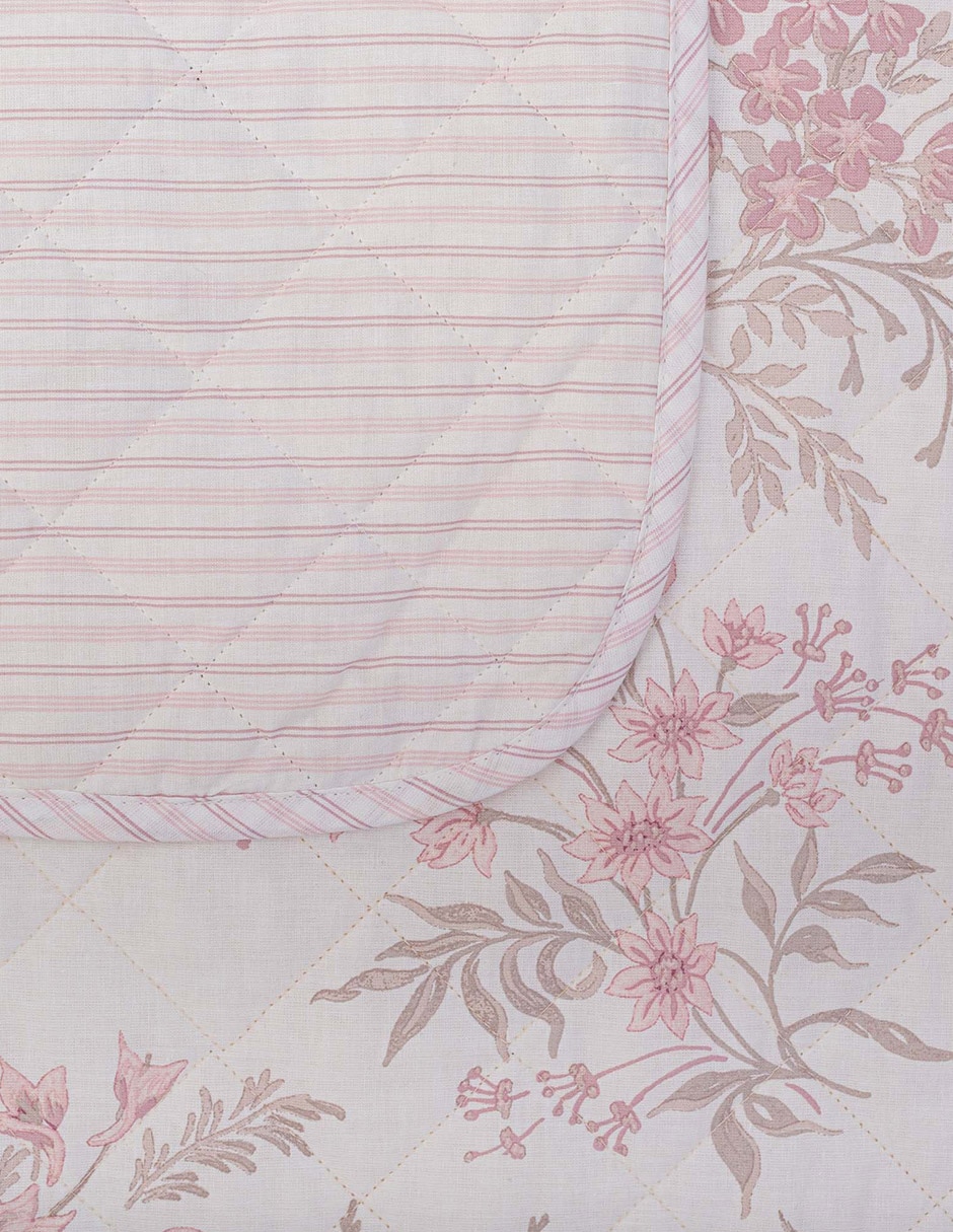 Set de colcha Laura Ashley Meadow Field Blush
