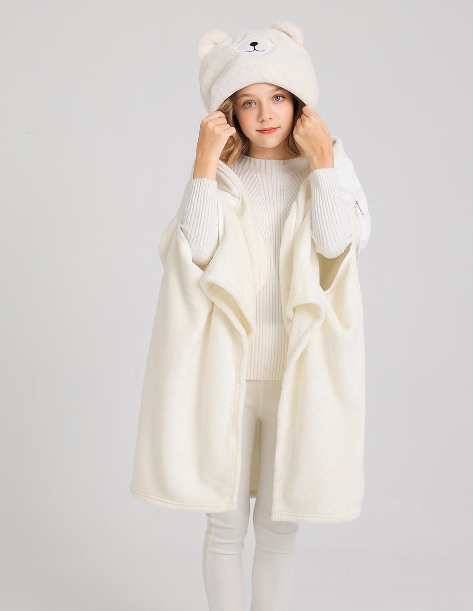 Frazada de tejido suave Haus Kids Travel Teddy Bear