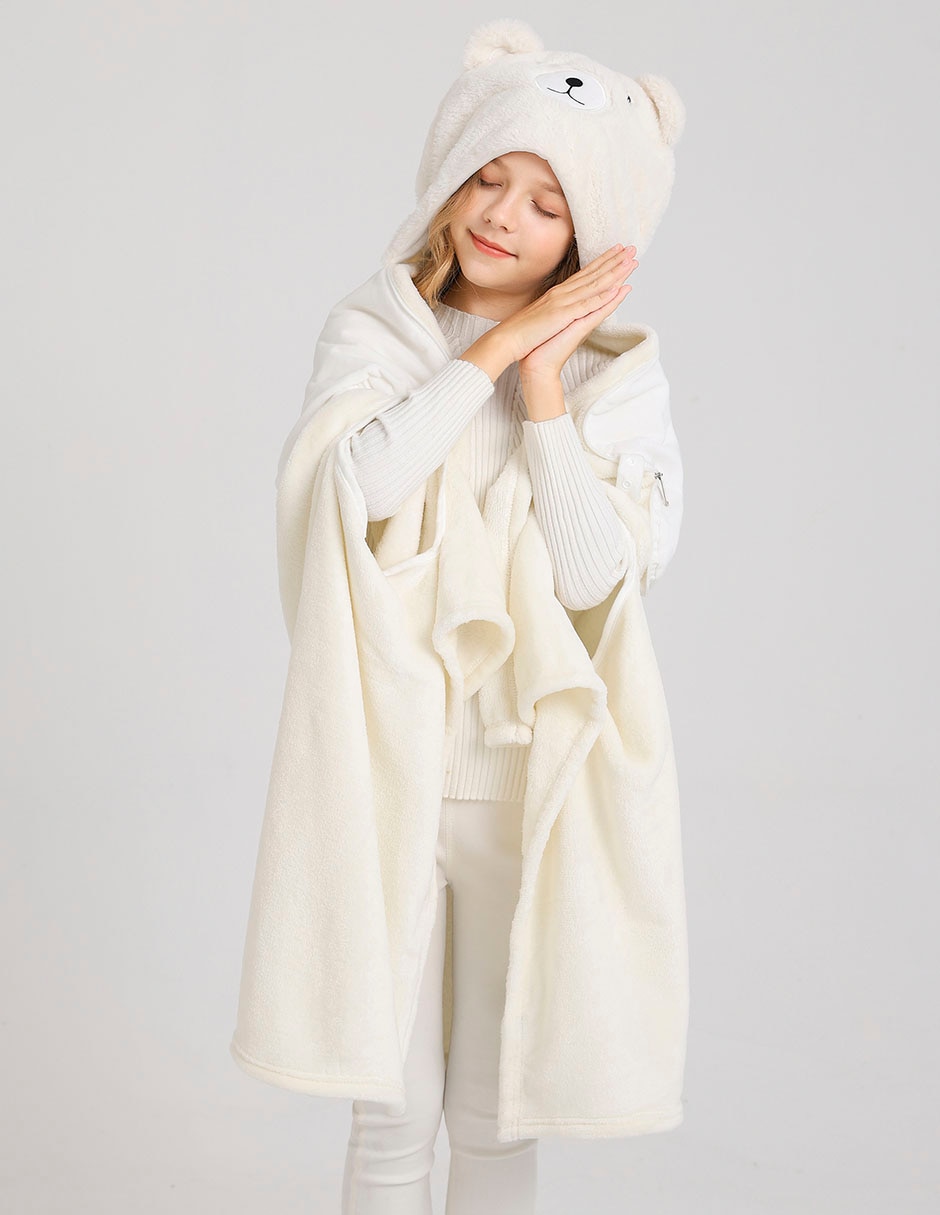 Frazada de tejido suave Haus Kids Travel Teddy Bear