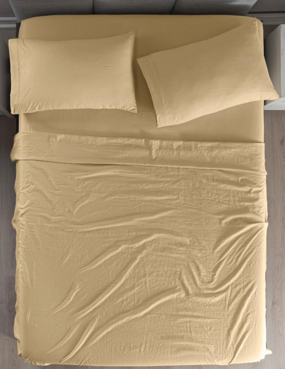 Juego de sábanas de microfibra Washed 2