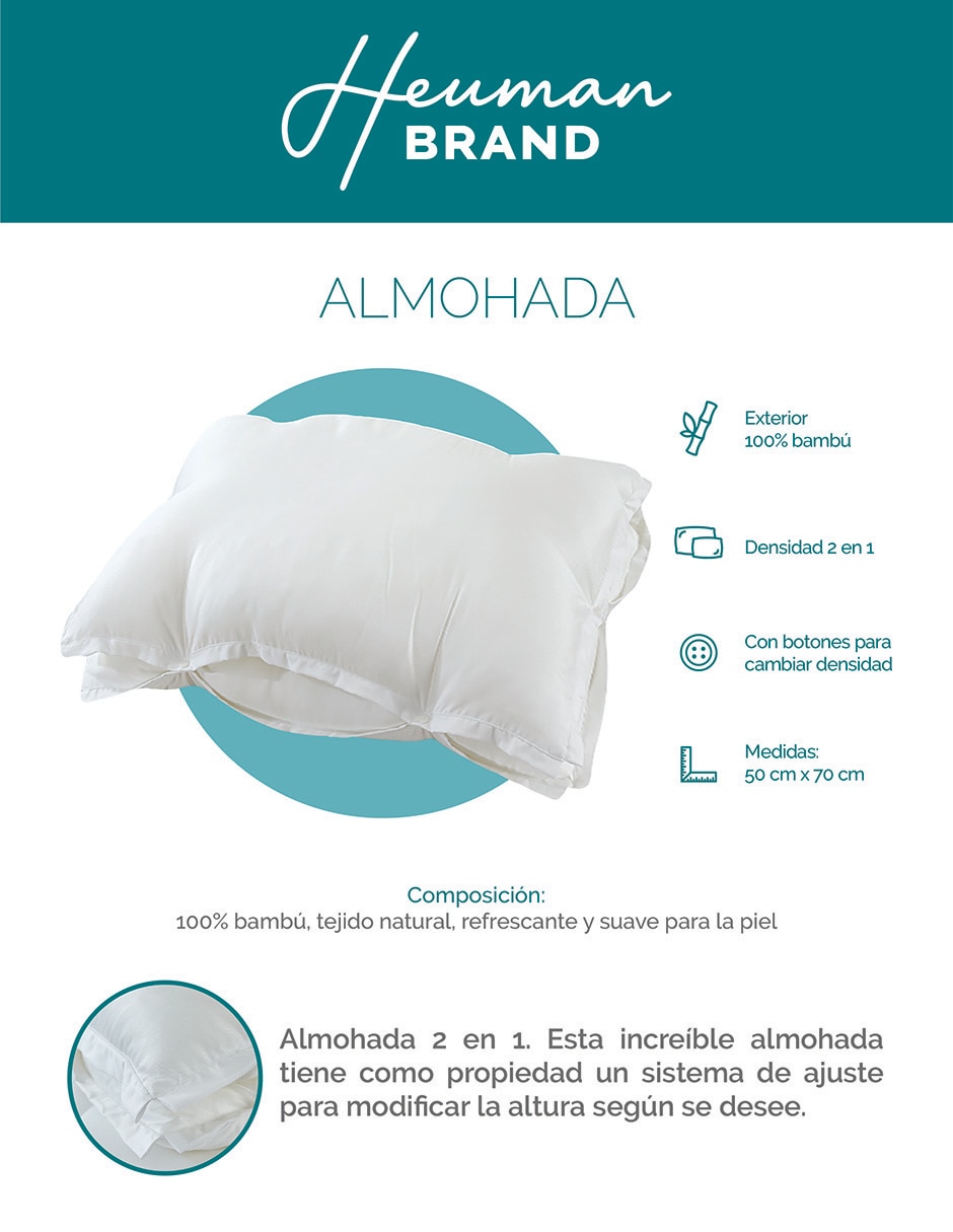 Almohada Heuman Brand firmeza media 2