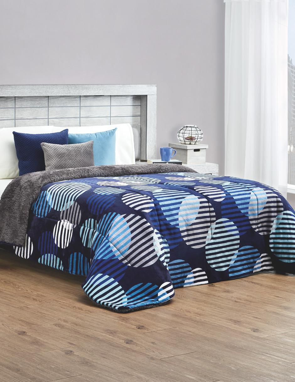 Cobertor estampado geométrico