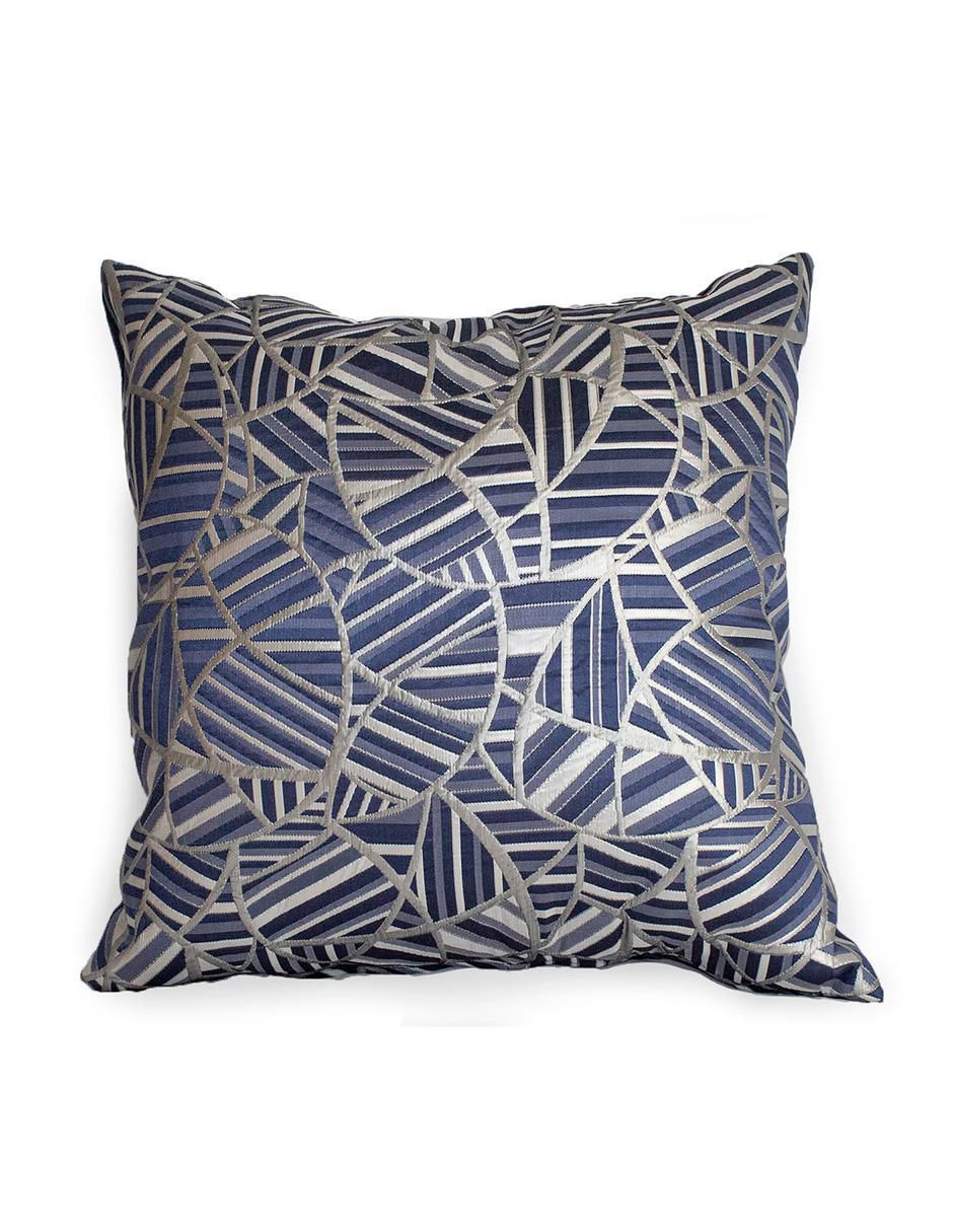 Cojín decorativo geométrico azul Cojín decorativo geométrico azul