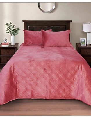 Set de colcha Velvet Palo De Rosa Set de colcha Velvet Palo De Rosa