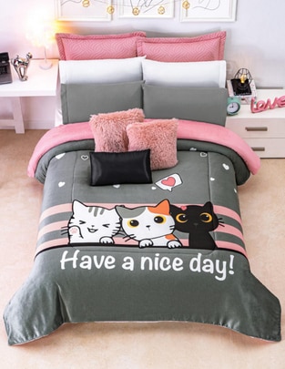 Cobertor UltraCálido Gatitos estampado animal