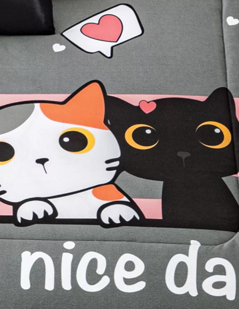 Cobertor UltraCálido Gatitos estampado animal 2