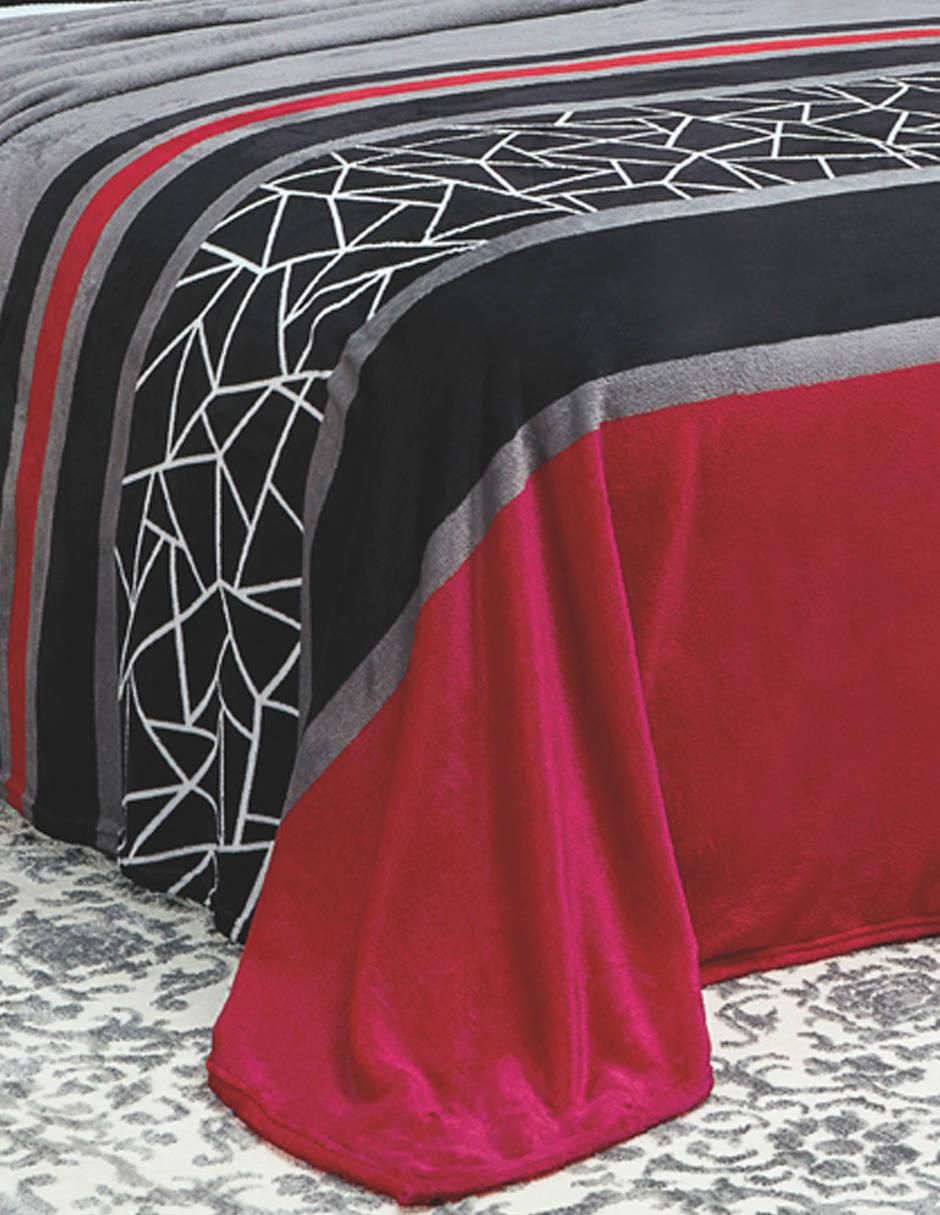 Cobertor   estampado a rayas 4