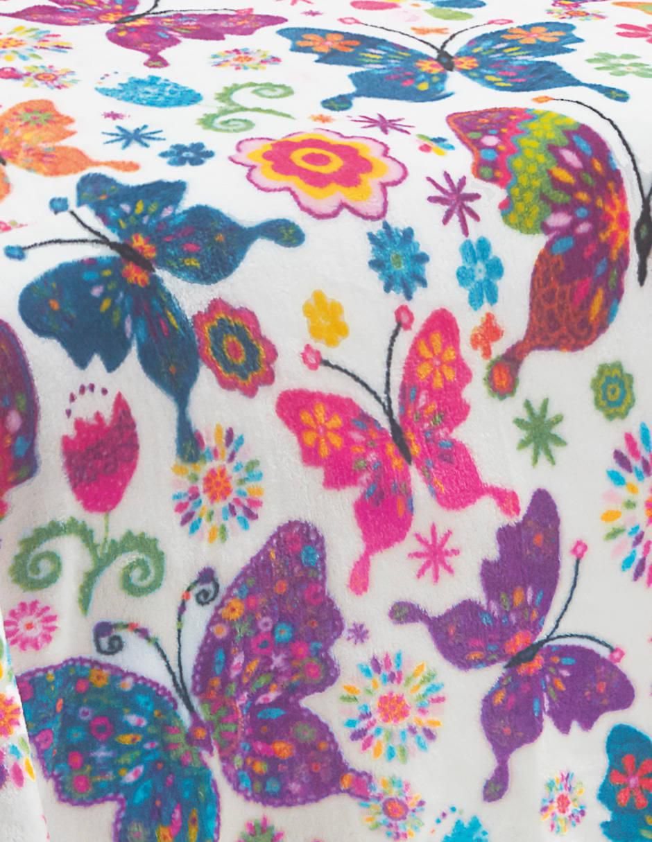Cobertor   estampado floral 3