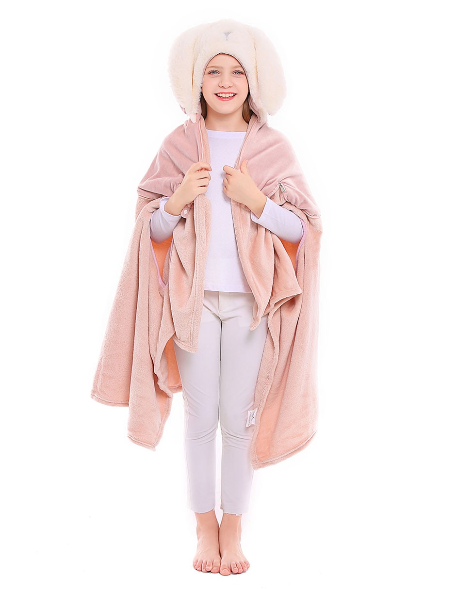 Frazada de tejido plano Travel Bunny para niña 4