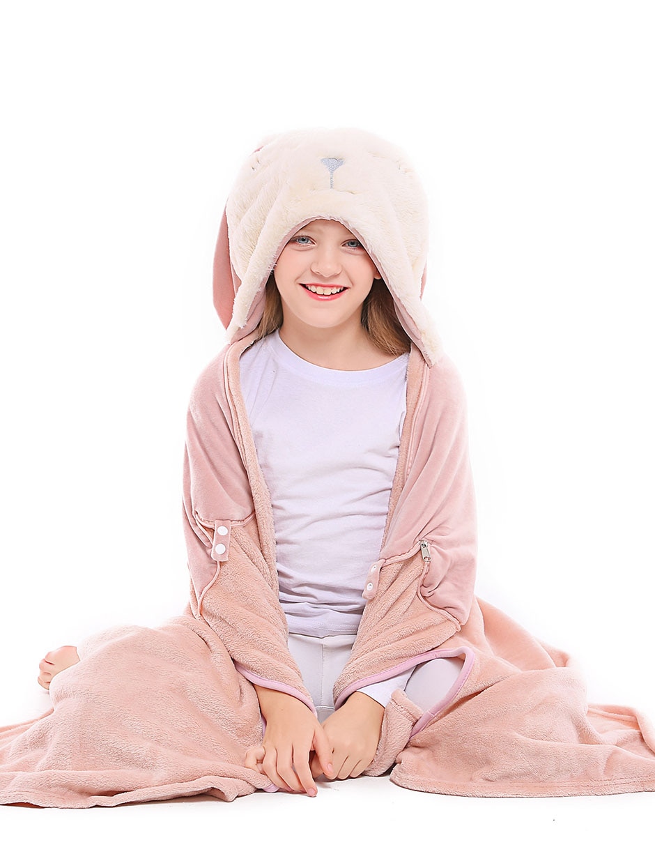 Frazada de tejido plano Travel Bunny para niña 5