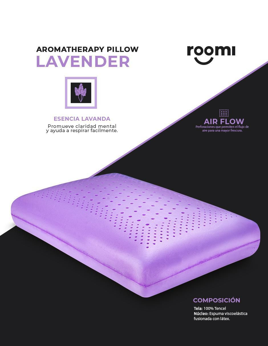 Almohada Aromaterapia Lavanda firmeza media