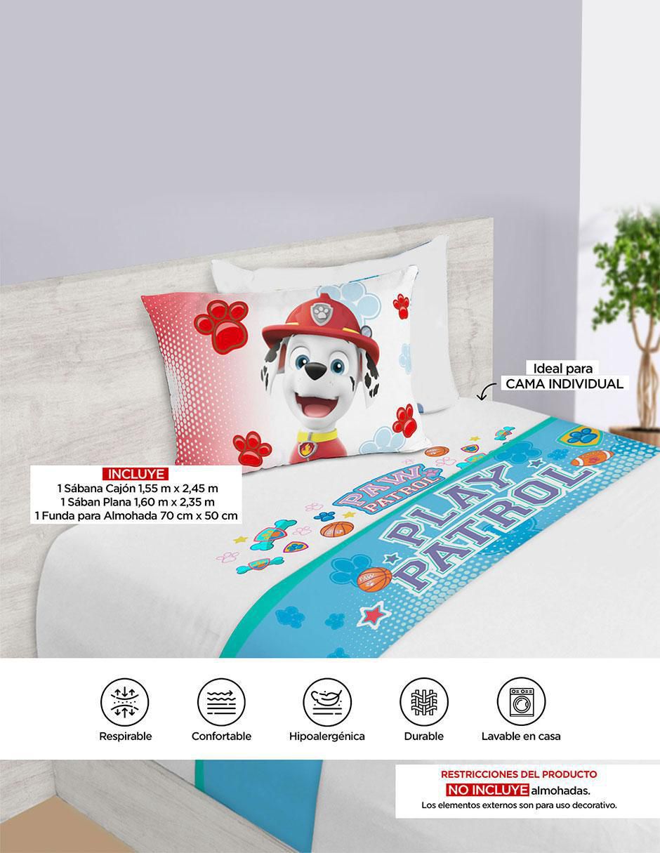 Juego de sábanas de microfibra Paw Patrol Deportes 5