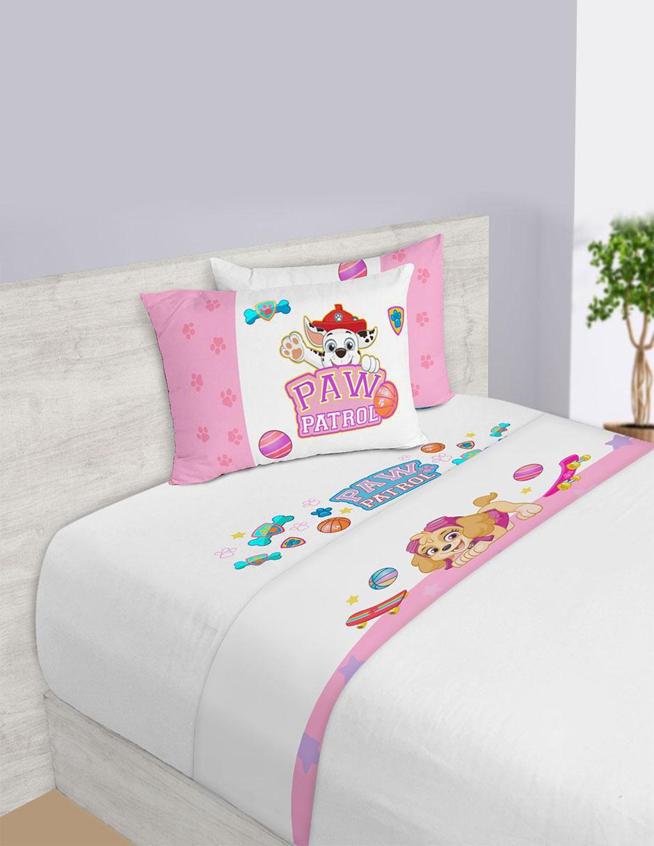 Juego de sábanas de microfibra Paw Patrol Flores Juego de sábanas de microfibra Paw Patrol Flores