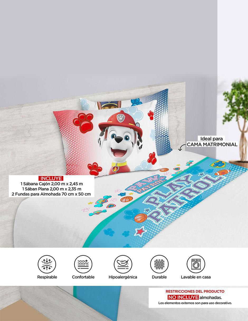 Juego de sábanas de microfibra Paw Patrol Deportes 7