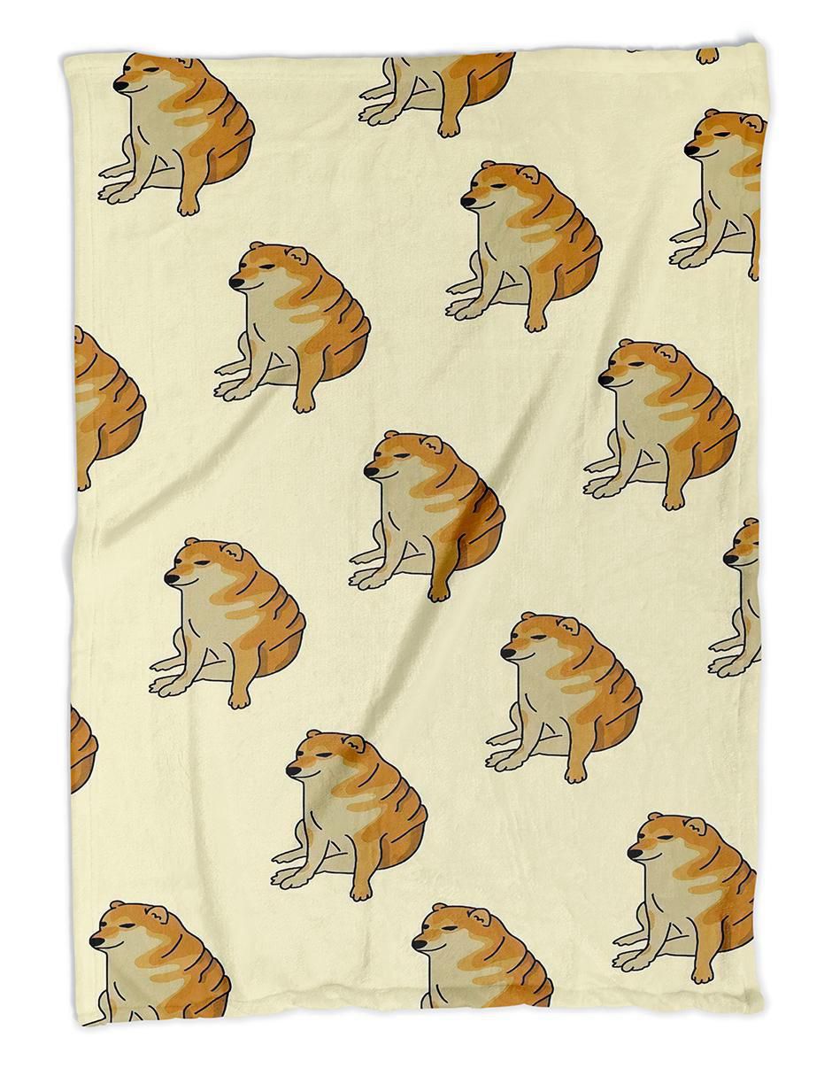 Cobertor Cheems estampado gráfico