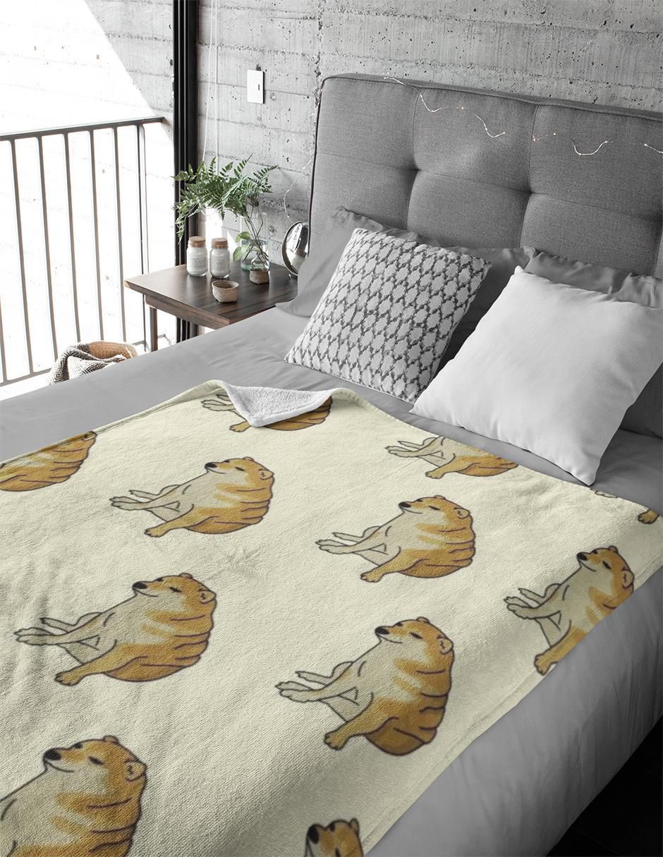 Cobertor Cheems estampado gráfico