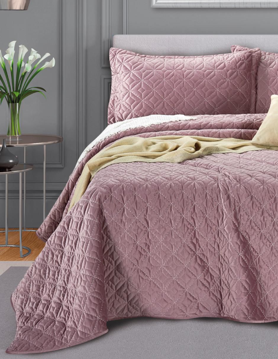 Set de colcha Velvet Blush
