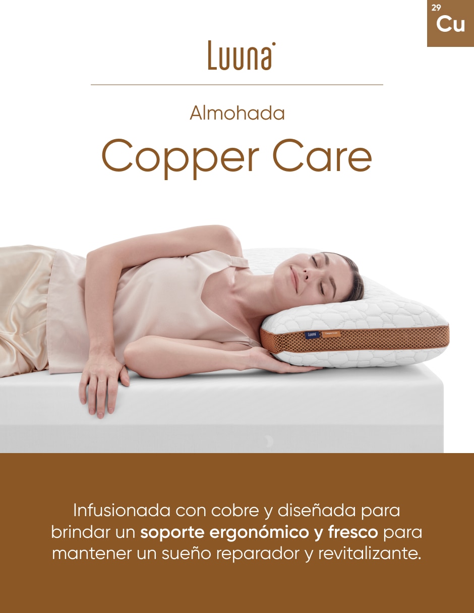Almohada Luuna Copper Care firmeza alta