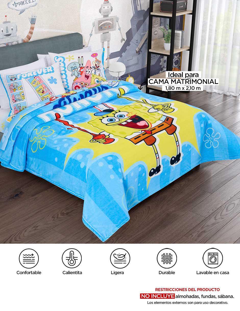 Cobertor Bob Esponja Serenity Matrimonial