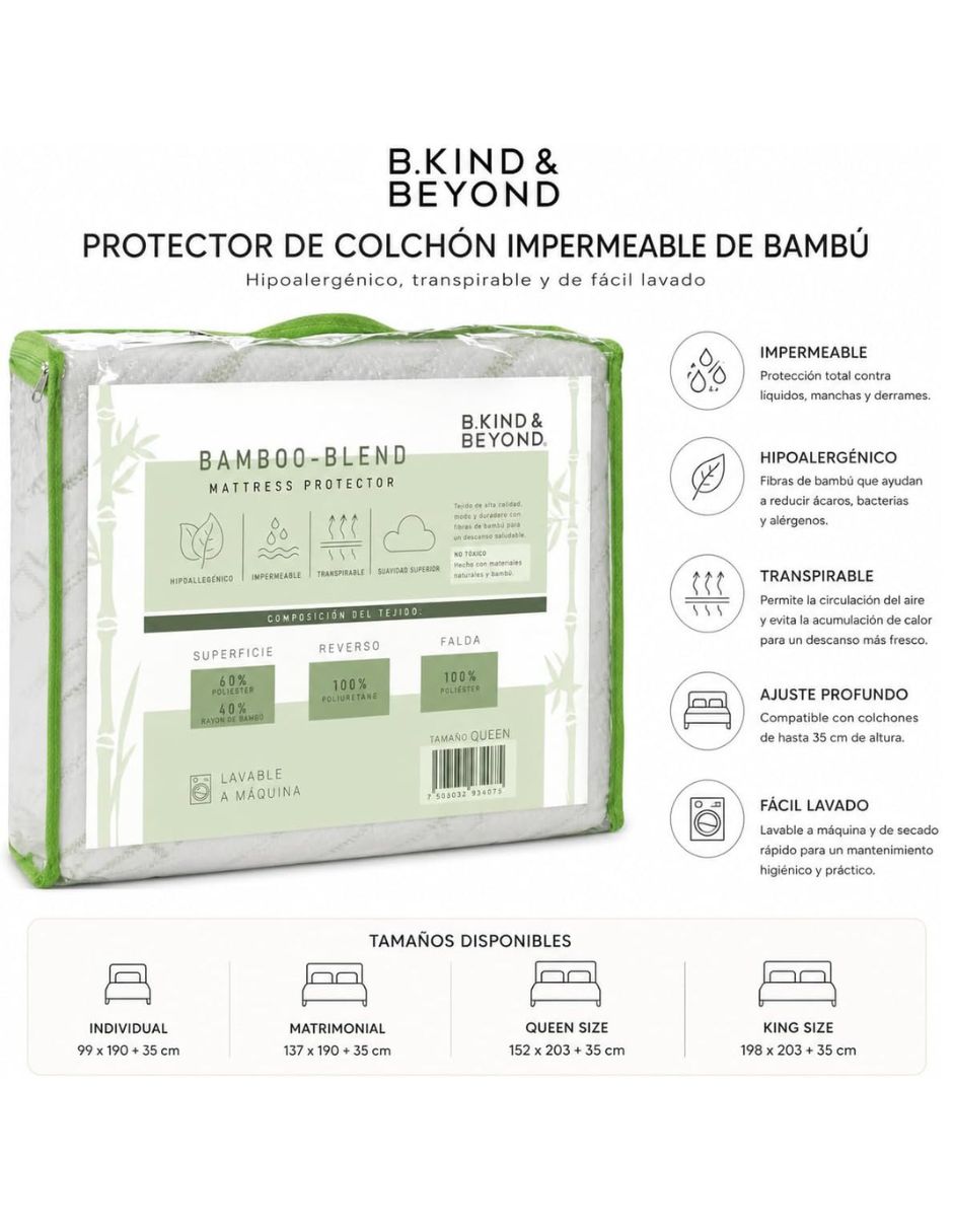Protector de colchón B.Kind & Beyond transpirable