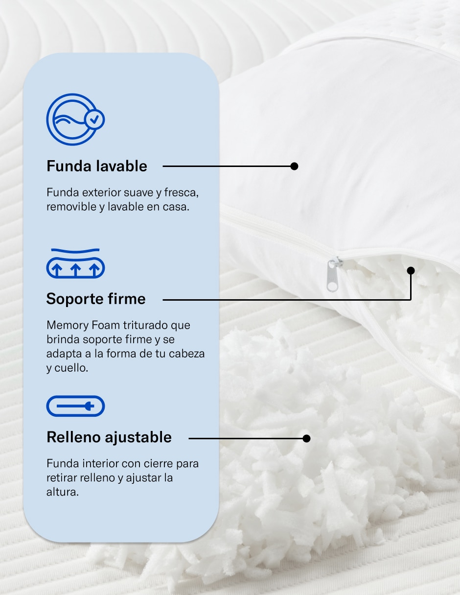 Set de almohada Luuna firmeza alta