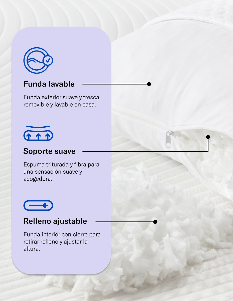 Set de almohada Luuna firmeza baja
