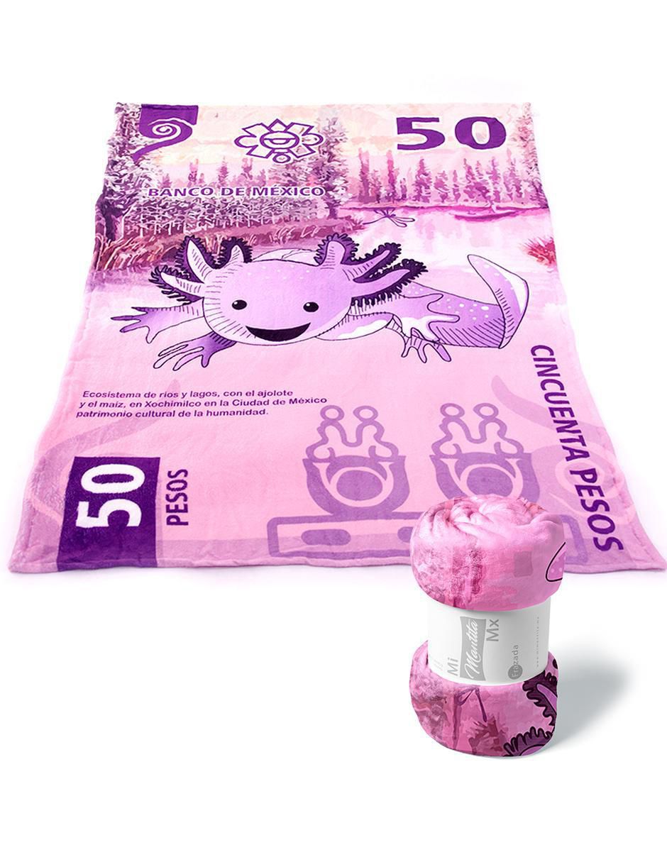 Frazada Ajolote Ajolote Billete de 50 Ajolopesos