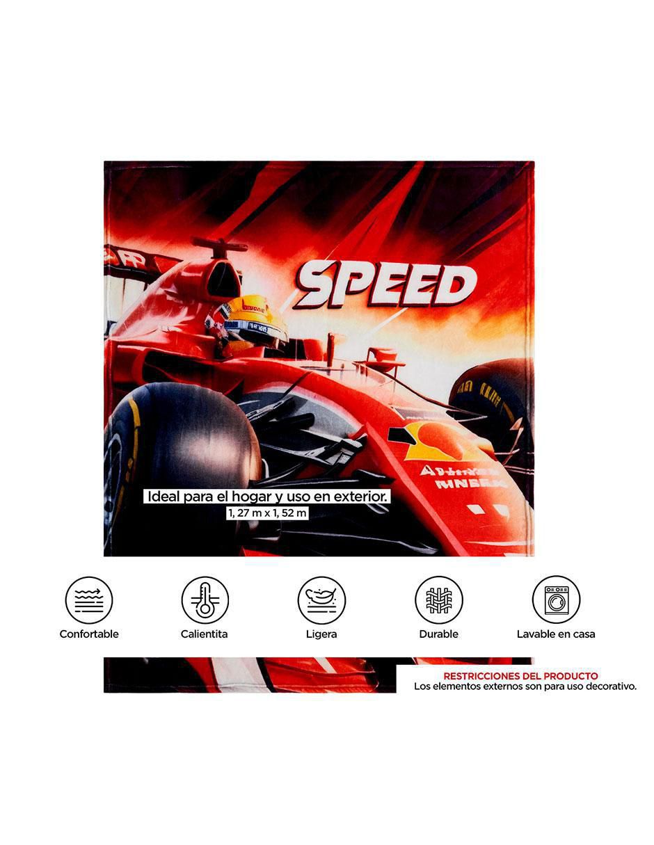 Cobertor Serenity Racing Furious estampado infantil 6