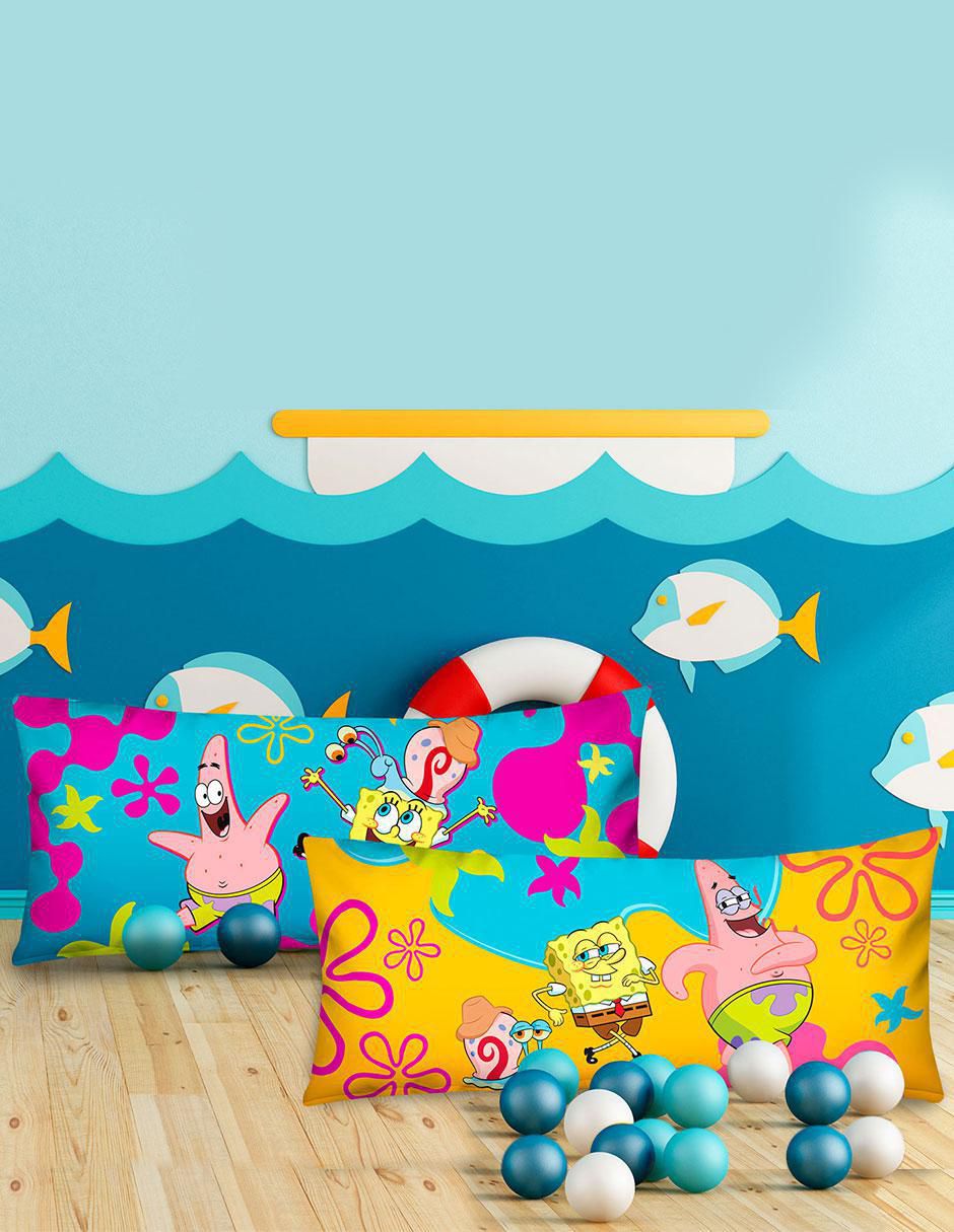 Almohada Súper Jumbo Bob Esponja Best firmeza media