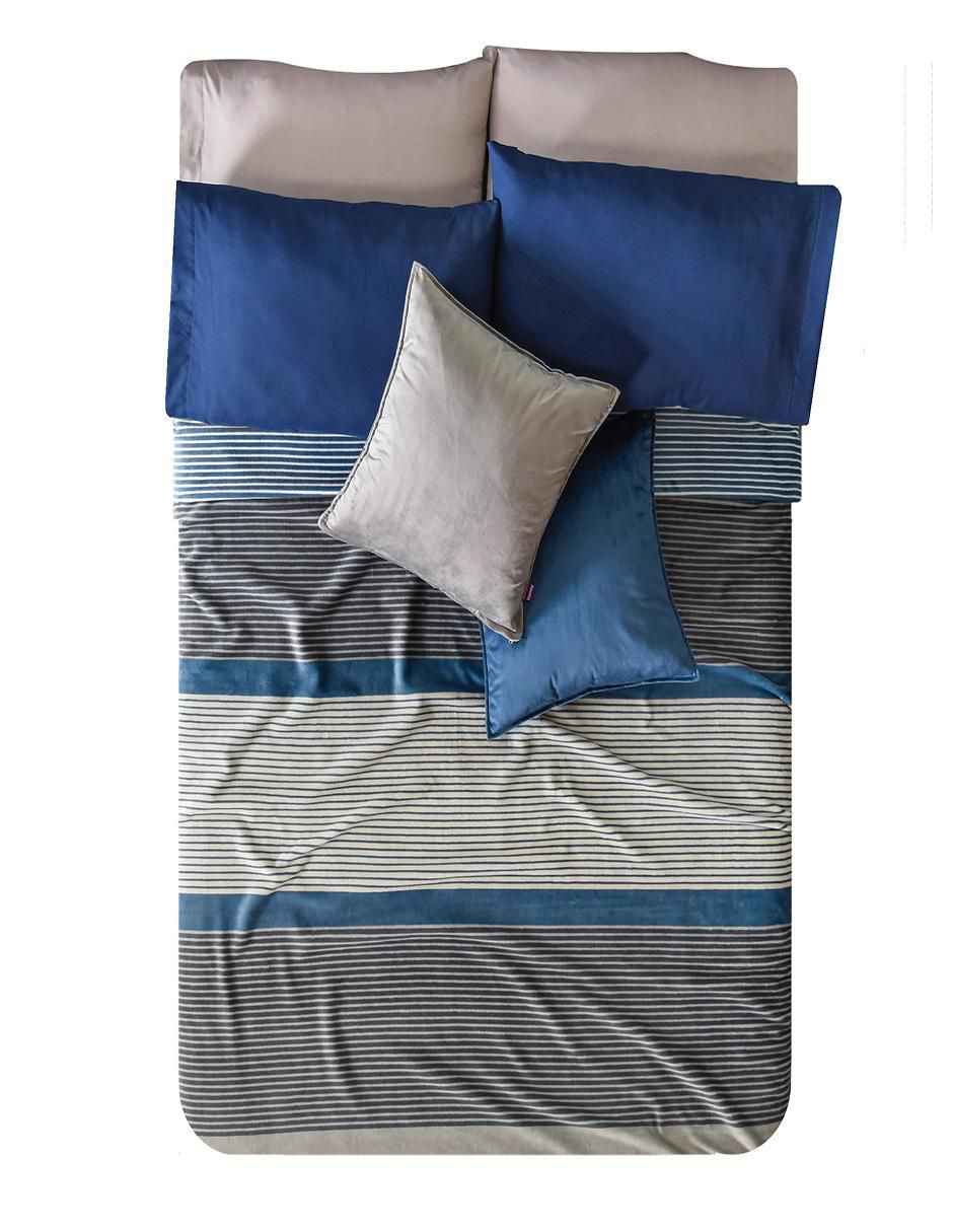 Cobertor  Michigan estampado a rayas 4
