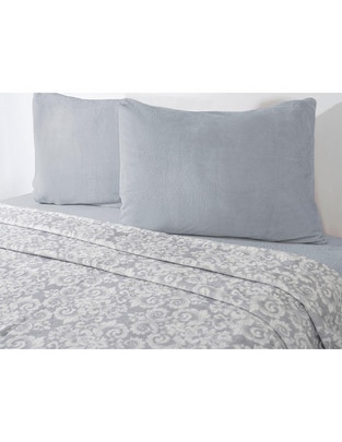 Juego de sábanas de franela Flannel Quebec Gris Juego de sábanas de franela Flannel Quebec Gris