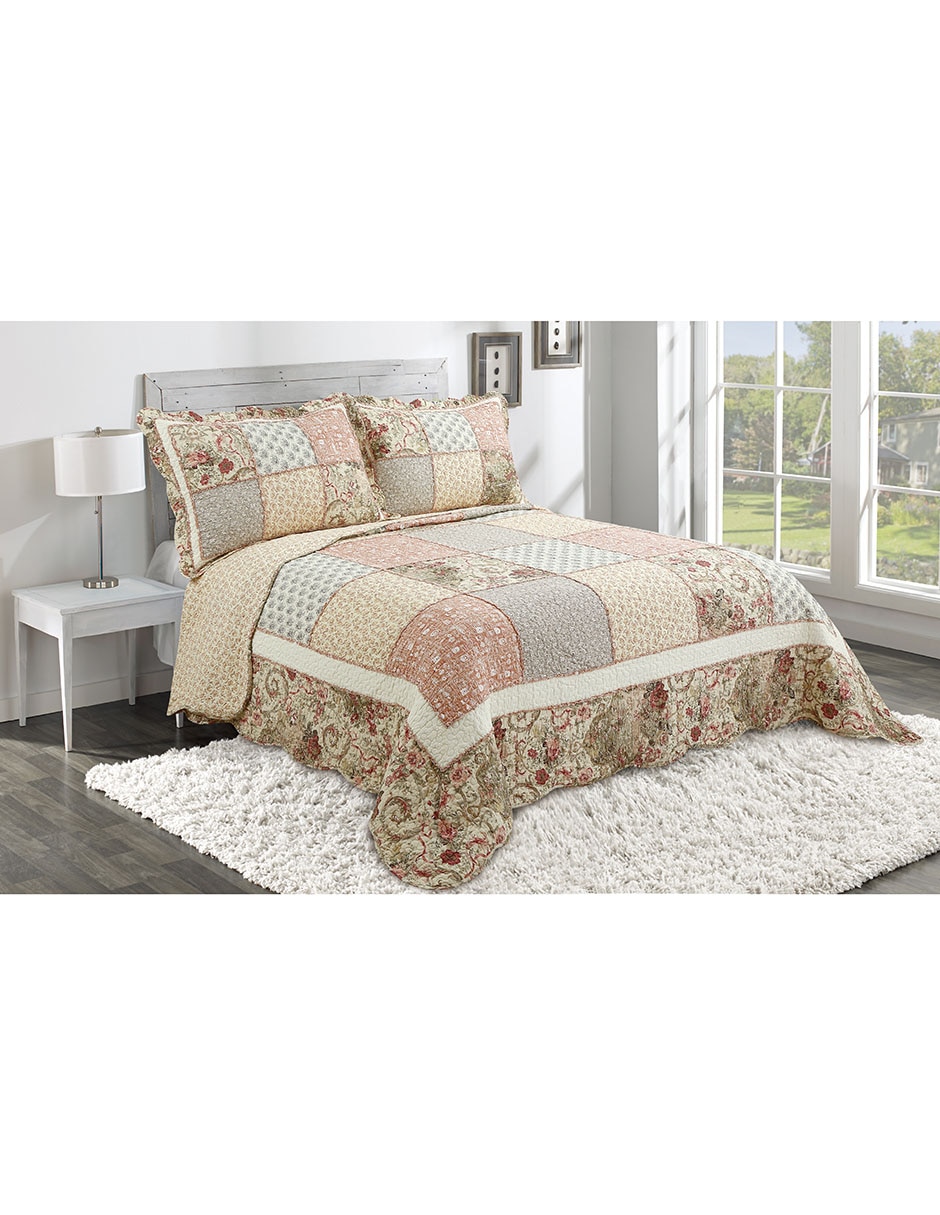 Set de colcha Bluebell & Co peonias