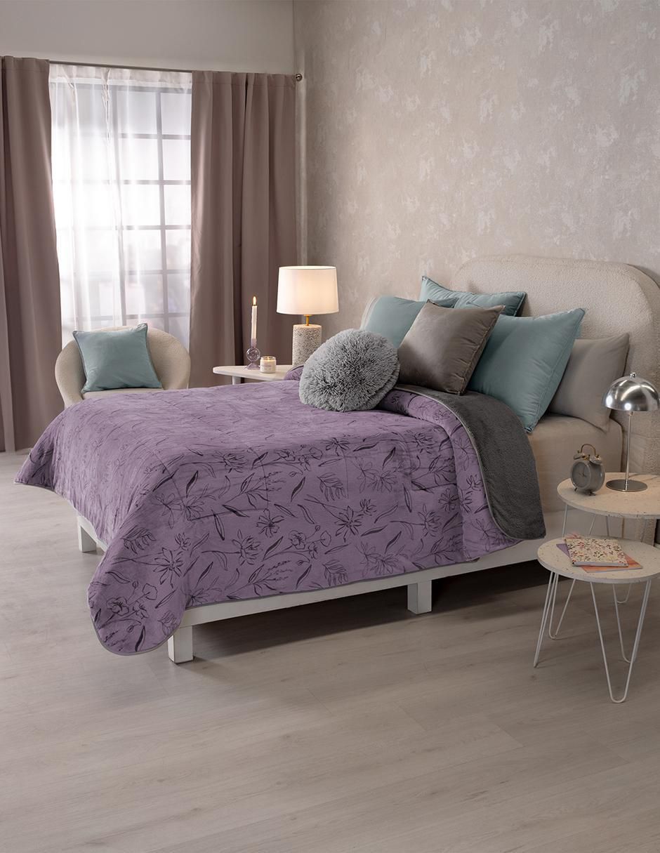 Cobertor estampado floral 2