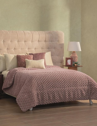 Cobertor Lux Rose Blush 1