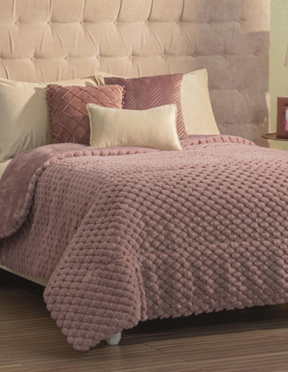 Cobertor Lux Rose Blush 2