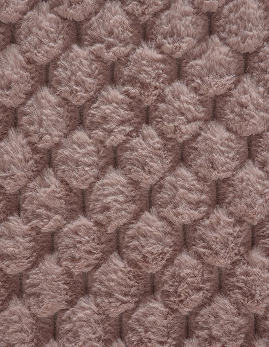 Frazada de tejido microfibra Cozy Blush 2