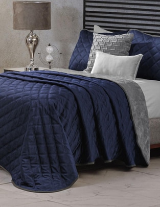 Set de cobertor Velvet Navy Set de cobertor Velvet Navy