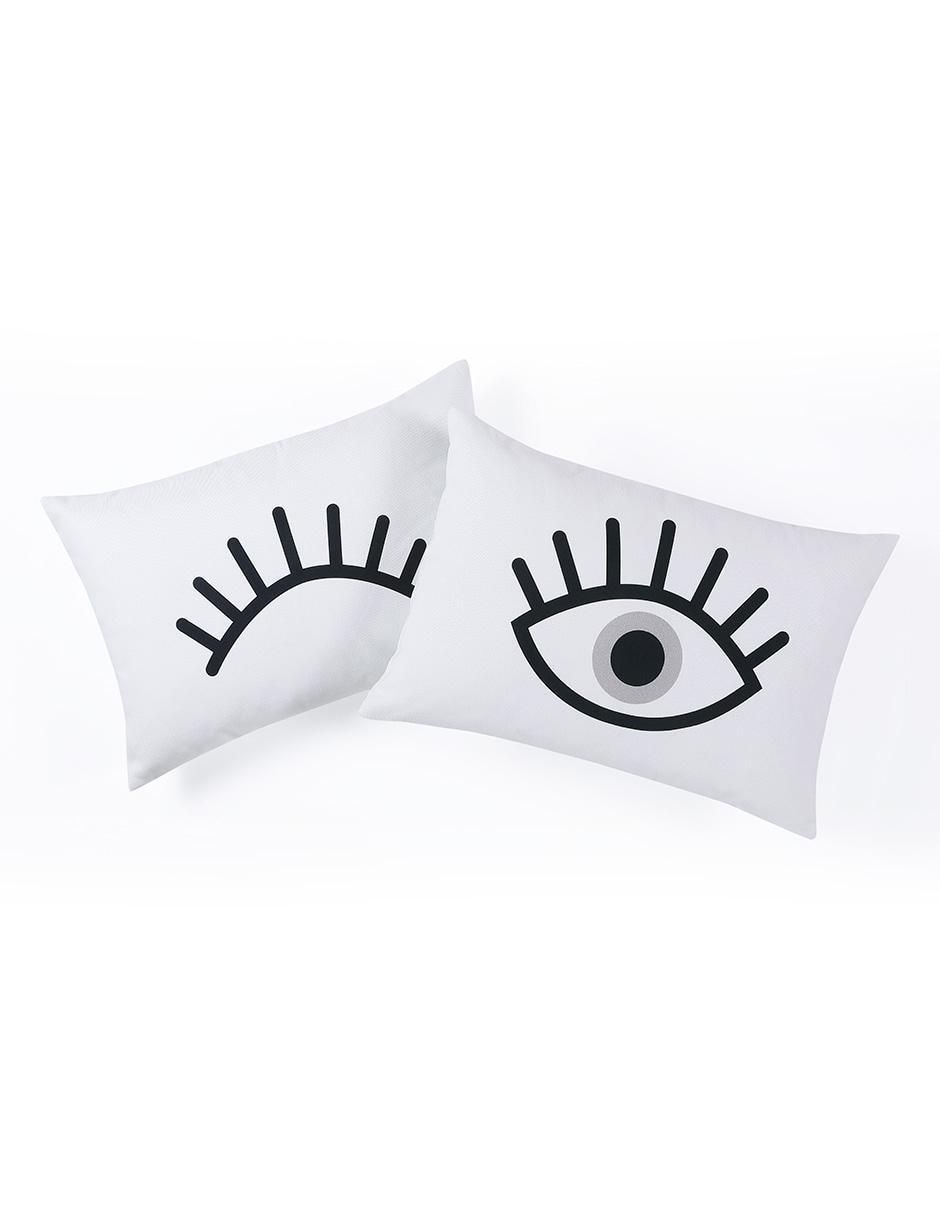 Cojín decorativo Kaltex Home Open And Shut Twin Pack
