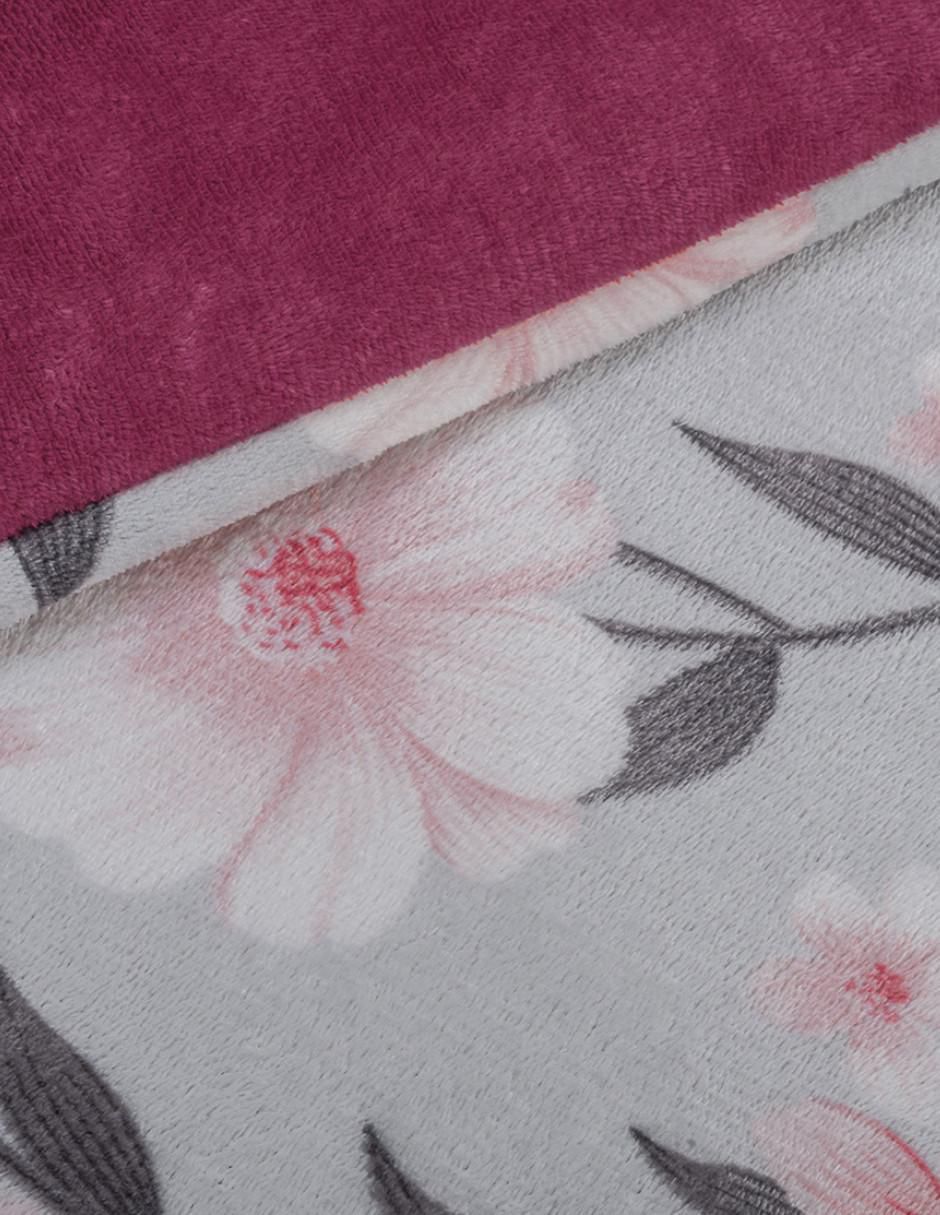 Cobertor  Cielo Amarena estampado floral 3