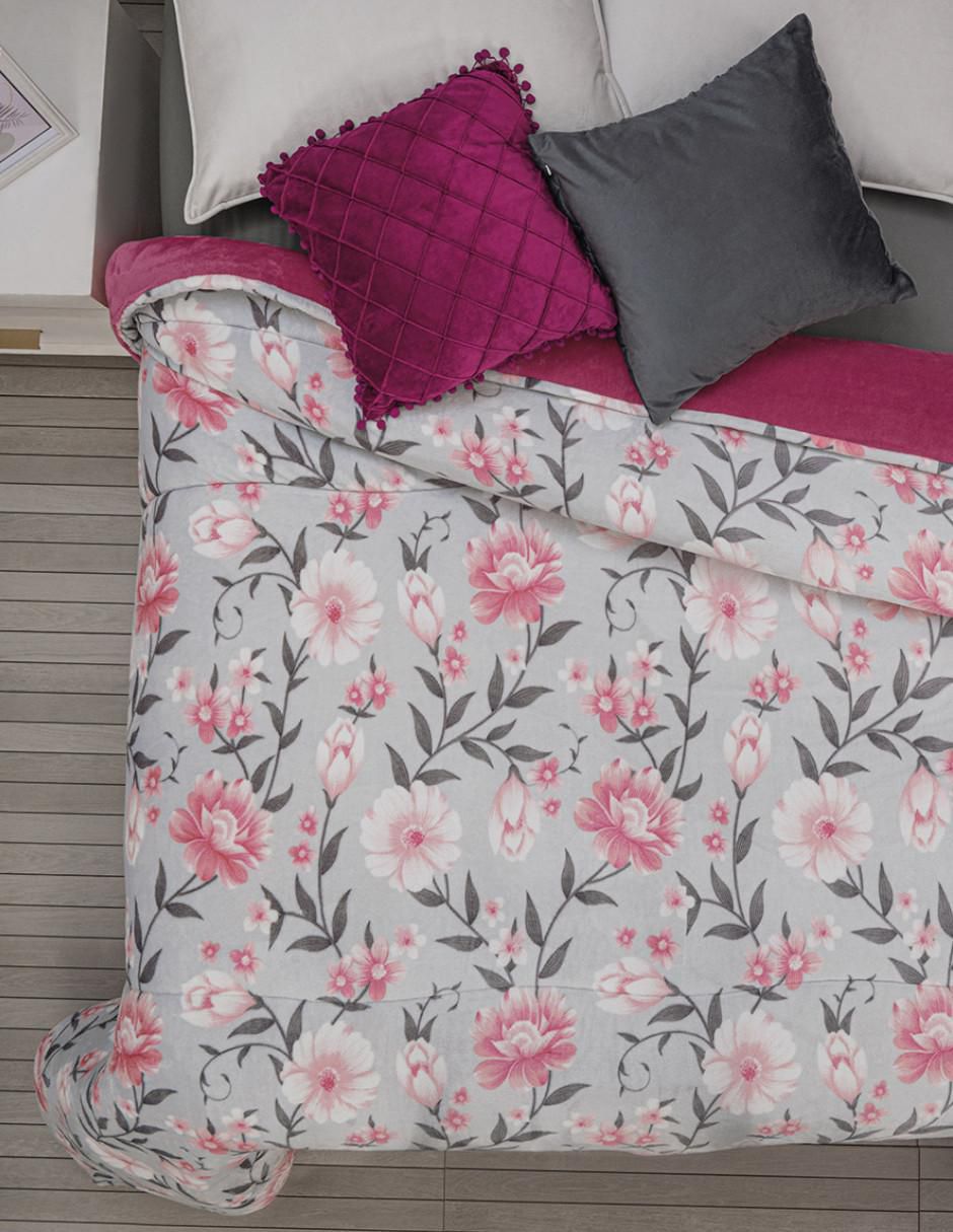 Cobertor  Cielo Amarena estampado floral 4