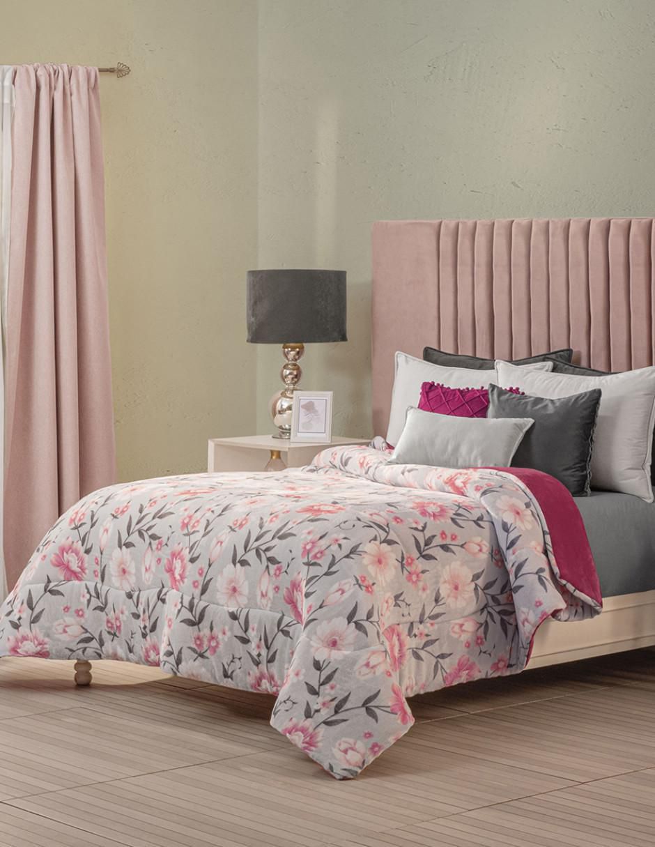 Cobertor  Cielo Amarena estampado floral 2