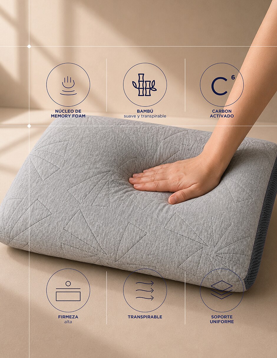 Almohada memory foam firmeza extra firme 3