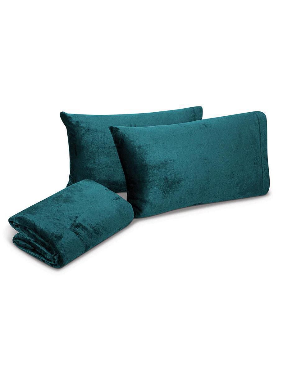 Set sábanas cajón de microfibra fleece invernal 2