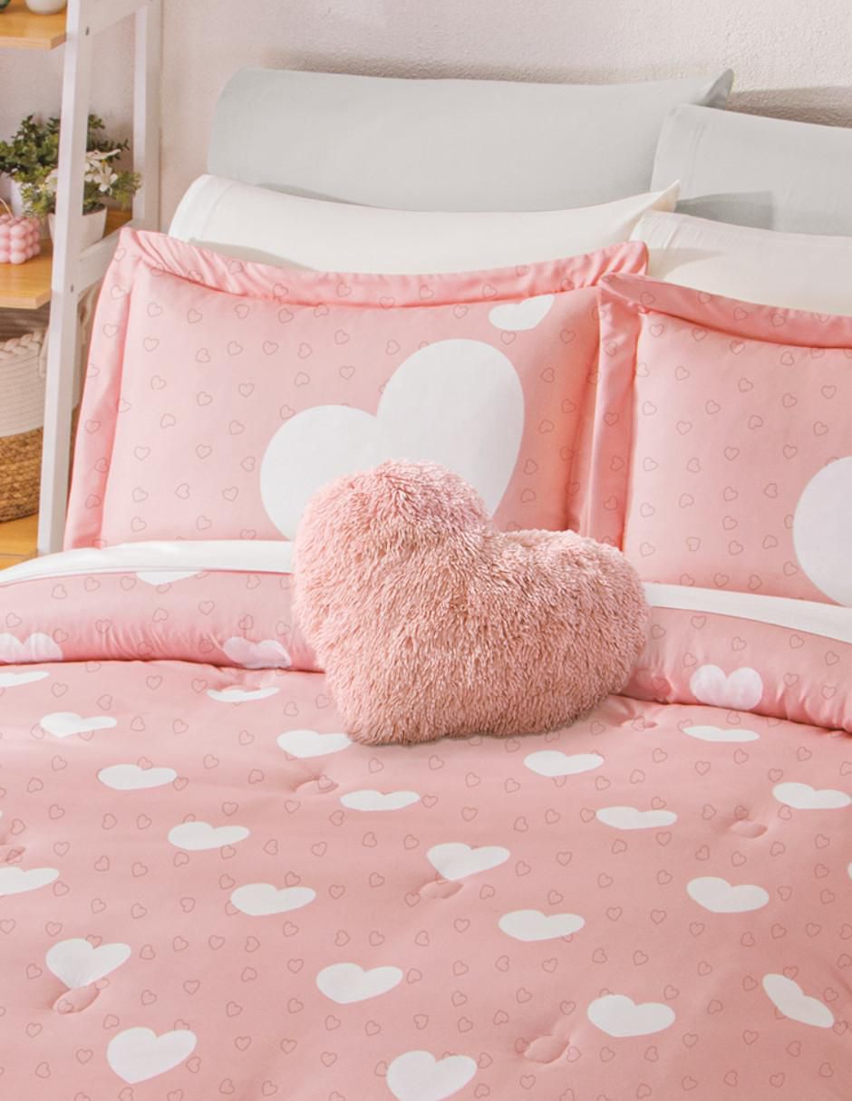Set edredón Concord Pink Hearts