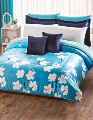 Cobertor Abrigo Floral estampado floral