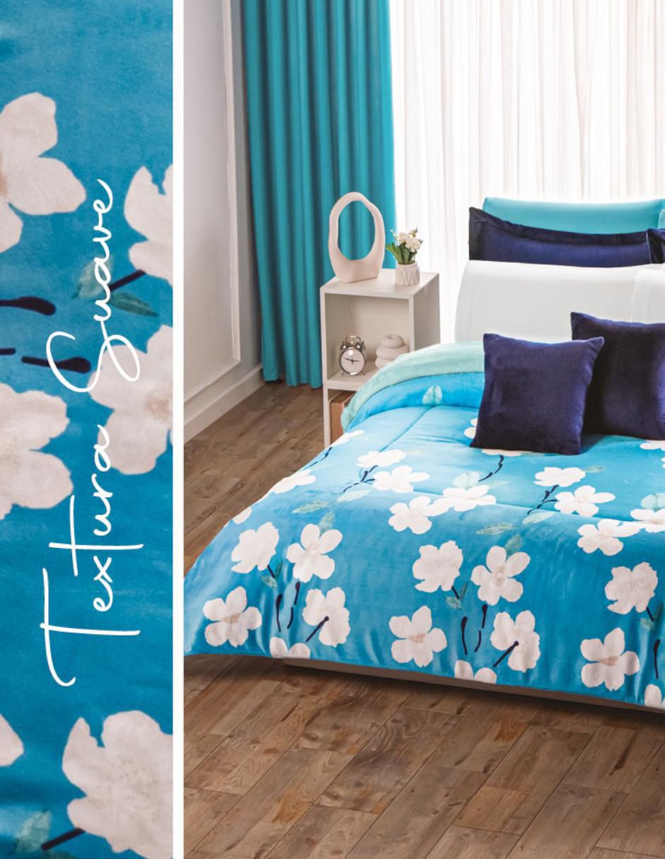 Cobertor Abrigo Floral estampado floral