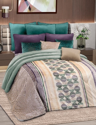 Cobertor Lavender Tea estampado gráfico